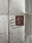Qv Gb 1856 1d Penny Red Cover Castle Street Scots Local Cancel To India Street