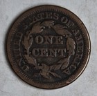 1848 Coronet Head Large Cent - Type Coin - Circulated - Free Shipping 