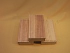 Wooden Paulownia Box For Fuchigashira Sword Fittings With Cushion Japan Set Of 3