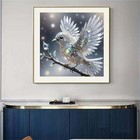 Hummingbird 5d Diamond Painting Kits For Adults diamond Art Kits White Bird For
