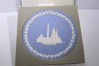 Wedgwood Christmas Plates Blue Jasperware 8    1970