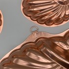 Vintage Copper Nautilus Sea Shell Jello Mold Set Wall Hanging Kitchen Decor