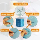15 Rolls Satin Nylon String For Bracelets Making 1 5mm Satin Rattail Cord For Be