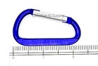 24 Pcs 2 25  High Quality Aluminum D-ring Key Chain Carabiner Spring Belt Clip
