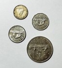 Canada Set 1960s-70s- 4 Coins  5 Cent  10 Cent   1 Dollar  Unc Circulated  Lc2