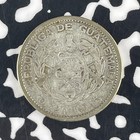 1945 Guatemala 10 Centavos Lot f3894 Silver 