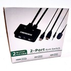 Jidetech 2-port Kvm Switch Usb Hdmi Cable Video Cables   Usb 4kx2k 30hz