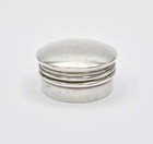 Antique Sterling Silver Circular Pill Box Birmingham 1919