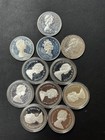 Lot Of 11 50  Commemorative Silver Dollar Canada Proofs Asw 3 85 Oz