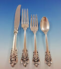 Grande Baroque By Wallace Sterling Silver Flatware Set For 8 Service 36 Pieces