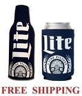 Miller Lite 1 Beer Bottle Koozie   Can Huggie Coolie Coozie Cooler Navy New
