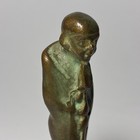 Vintage Antique Brass Bronze Egyptian God Ptah Figurine Statue Paperweight 3 5   