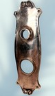 Scarce Antique Heavy Cast Brass Art Deco Entry Door Knob Back Plate 7 7 8   