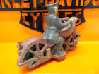 Antique Vintage Style Cast Iron Toy Motorcycle Police Patrol Rider 6  Long