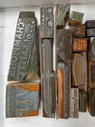 Wood And Metal Letter Press Type - 20 Miscellaneous Pieces 