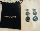 Ippolita Silver Blue Teardrop Round Octagonal Dangle Drop Earrings