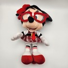 Disney Parks Classic Minnie Mouse Nerd Geek Hipster Plush Doll Glasses W  Tag