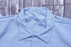 Vtg Us Navy Utility Shirt Men Chambray Type Ii Blue Xl