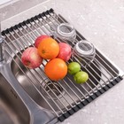 Seropy Roll Up Dish Drying Rack Over The Sink 17 5 X 11 8 In  Black 