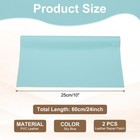 Leather Repair Patch  2 Pcs Self Adhesive Vinyl Patch  10 X 24  Sky Blue