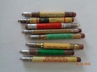 Vintage Lot Of 8 Christian Bullet Pencils - Lord s Prayer John3 16 23rd Psalm