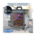 Orkels Miniatures Storage Case With Metal Trays  Clear Display Transport Case   