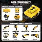 2pack For Dewalt 20v 20 Volt Max 12 0ah Lithium Battery Dcb206-2 dual Charger