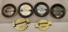 Hard Rock Cafe Vintage Pin Button Lot 6pc Save Planet No Weapons San Francisco 
