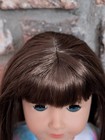American Girl Truly Me 13 Wig A Brown Hair Bangs Doll Custom Replacement