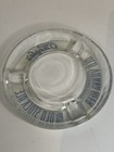 O   keefe   s Old Vienna Beer Vintage Clear Glass Blue On White Label Ashtray