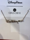 Disney Parks Walt Disney World Logo Marquee Font Necklace By Girls Crew  nib 