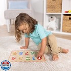 Melissa And Doug Lift And See Numbers Wooden Peg Puzzle - 10 Pieces Number Pu