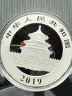 2019 China Panda 30 Grams  999 Fine Silver 10   Coin Bu In Capsule