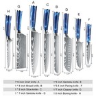 Handmade Hand Forged Damascus Steel Chef Knife Set Kitchen Knives Set Us