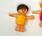 Lot Of Four Vintage Rubber Preschool Figures Dolls Toys