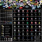 9000 Pcs 3d Nail Charms And Gems Bulk Y2k 2-6 Mm  Set 1 - 28 Grid Nail Charms