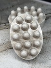 Oval Massage Bar Soap With Nubs  White  Unisex  Regular Size  Body   Hands