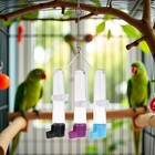 1pc Bird Water Dispenser Automatic Feeder Hanging Food Container For Parrot P 
