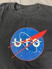 Vtg 2008 Ufo Band Tour Shirt Nasa Logo Concert Graphic Tee Black Size Xl Rare