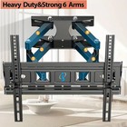 Swivel Full Motion Tv Wall Mount Bracket Tilt 32 36 40 42 46 47 50 55 60 65 Inch