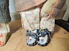 2 Antique Skookum Dolls Family Papoose Moccasins Beads 14  15 25 