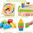 Wooden Activity Cube Montessori Toys For Kids Toddlers Educational Learning Toy
