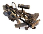 Vintage Maritime Navigational Ship Instrument Brass Sextant Antique Compass Gift