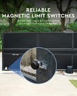 Co-z 2pc Round Magnetic Limit Switch Set Nylon 1200g Gate Opener Accessories