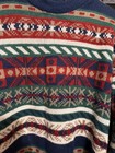 Vintage 90s Trophy Club Fair Isle Geometric Grandpa Sweater Medium