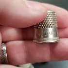 Lot Of 11 Collectible Metal Sewing Thimbles  England Marked  Size 8  Marvin Ad