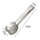 3 Pcs Stainless Steel Tea Bag Tongs Squeezer For Sugar Candy Silver