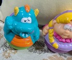 Vintage Playskool Hasbro Weebles Wobble Wonka King Queen Guard Dragon Lot Of 5