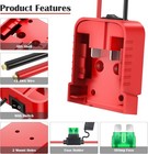 Heavy Duty Battery Adapter For Milwaukee 18v  Power Wheel Connector W  Switch Fu
