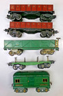  5  American Flyer   Lionel O Gauge Pre-war Train Cars  lot 2106 
